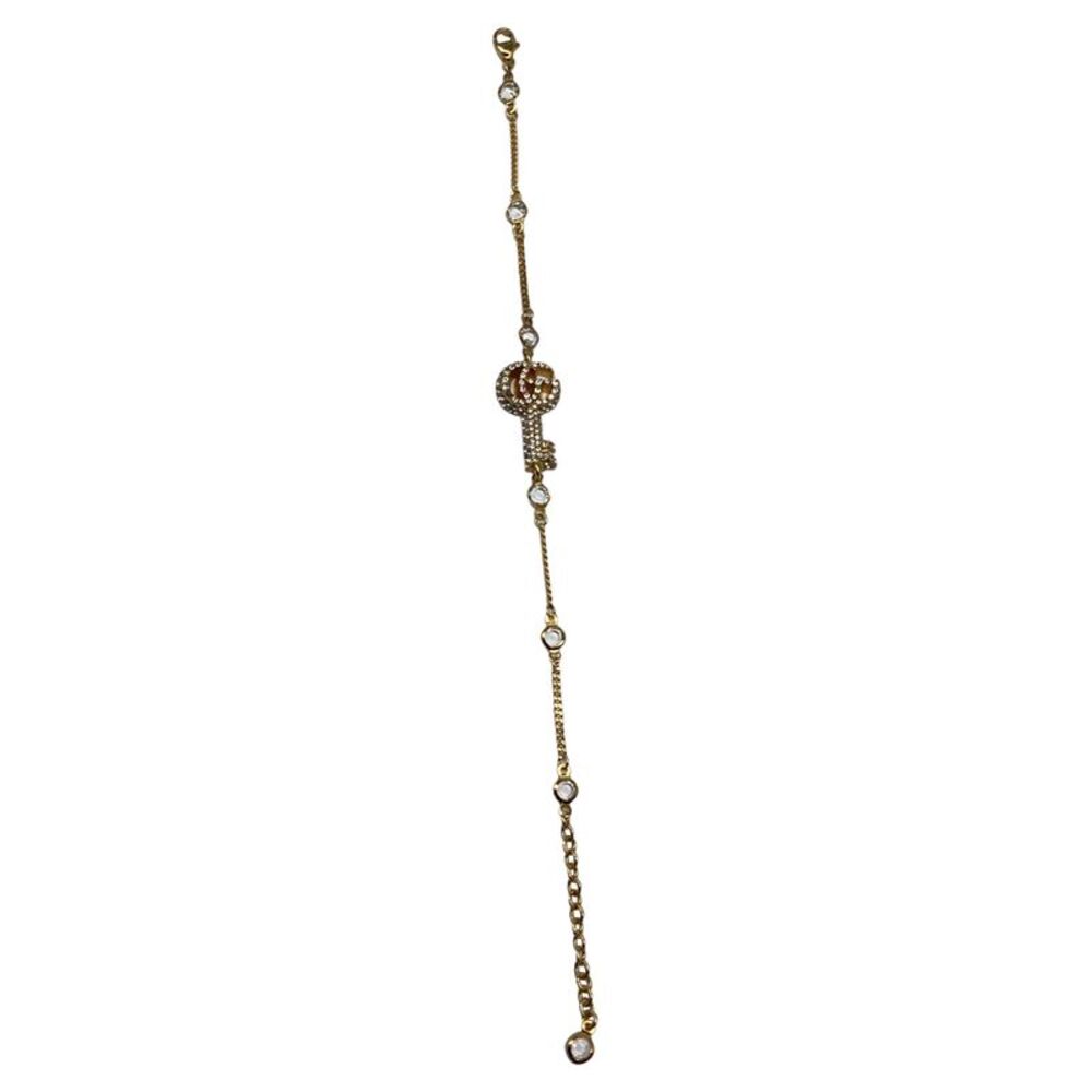 Gucci Double G Key Bracelet in Gold Metal